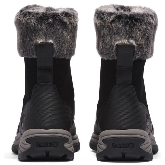 TIMBERLAND WOMEN'S 8.5 WHITE LEDGE MID PULL WATERPROOF JET BLACK NUBUCK NIB - Picture 5 of 9